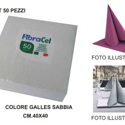 Tovaglioli Airlaid Cm.40X40 Set 50 Pz. Galles Sabb-8052469200097