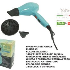 Phon Elmot X5 Turbo Compact Verde 1800/2100W-8021467004853