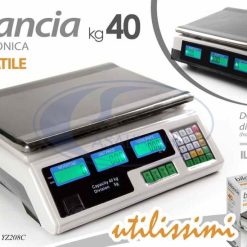Bilancia Metallo Kg.40 Elettronica Da Tavolo-8025569732751
