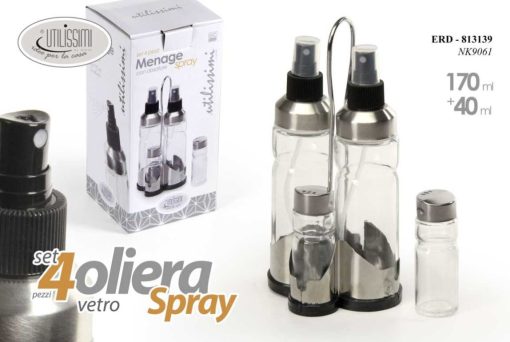 Set Menage 4 Pezzi Inox 170Ml.+40Ml.-8025569813139