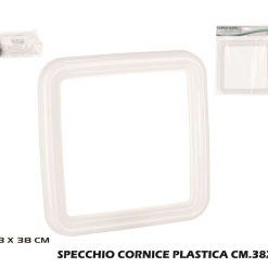 Specchio Cornice Plastica Cm.38X38-8430540882743