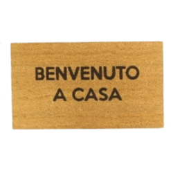 ZERBINO IN FIBRA DI COCCO NATURALE AL 100%, CM.70X40X1,5 (Benvenuto a casa)