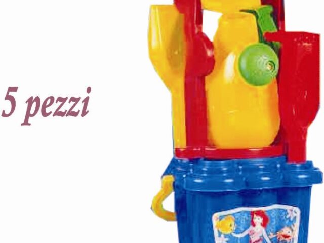 Secchiello Mare Sirena Con Mulino 5 Pz.-8010380113049