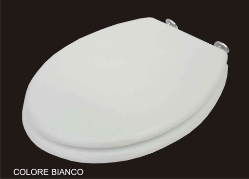 Sedile Wc Legno Standard Bianco-8057685457157