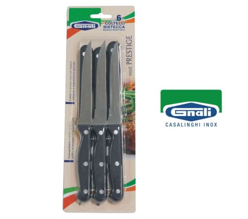 Coltello Bistecca Cf.6 Pz.Prestige Rivettato-8011126105359