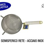 Colabrodo Semisferico Rete Inox Cm.14 Man. Plast.-8011126914005