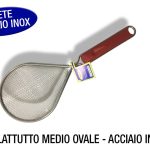 Colatutto Medio Ovale Rete Acciaio Inox Gnali-8011126009046