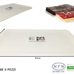 Vassoio Paperino Conf. 5 Pz. Cm.43X53 Bianco-8028344057292