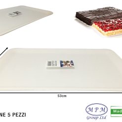 Vassoio Paperino Conf. 5 Pz. Cm.43X53 Bianco-8028344057292