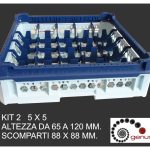 Ceste X Lavaggio 25 Bicchieri Kit2 5X5 Top Blu-8050444233160