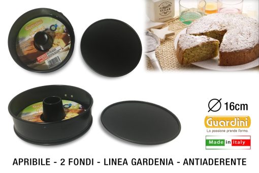 Tortiera Apribile 2 Fondi Cm.16 Gardenia Antiaderente Guardini-8006043010961