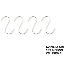 Ganci Per Carni Set 4 Pz. Cm.13X0