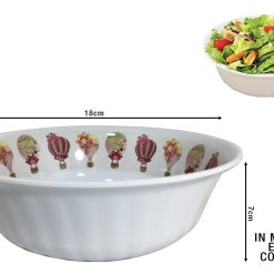 Insalatiera Costolata Melamina Cm.18 Mongolfiera-8054408027956