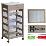 Carrello Vesuvio C/Cassetto Tortora-8033433381745