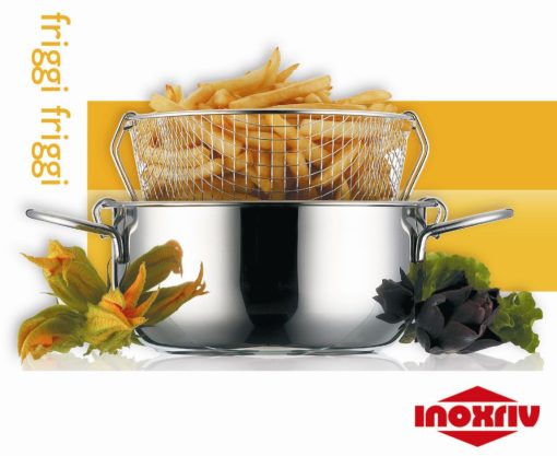 Friggitrice Con Cestello Cm.20 Inoxriv-8004740103061