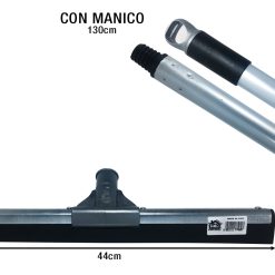 SPINGIACQUA IN GOMMA SINTETICA CON BASE METALLO E MANICO CM.44 COLORI ASSORTITI