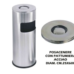 Posacenere Acciaio Cromato Cm.25-8051511778249