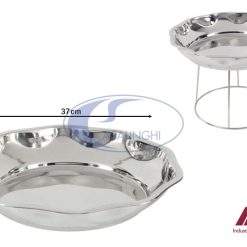 Vassoio Frutti Di Mare Cm.37 Acciaio Inox-8000409343649