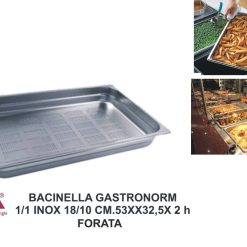 Bac. 1/1 Inox 18/10 Cm.53X32