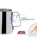 Lattiera X Cappuccino 6 Tz. Cl.60 Inox 18/8-8000409342598