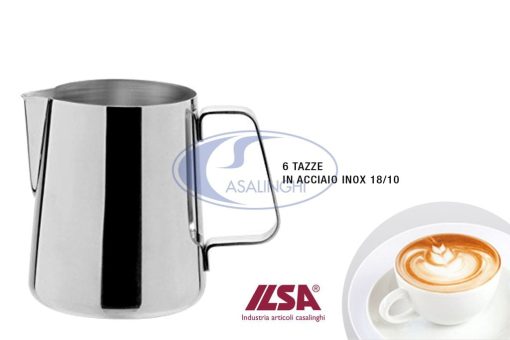 Lattiera X Cappuccino 6 Tz. Cl.60 Inox 18/8-8000409342598