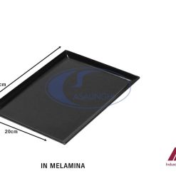 Vassoio Melamina Lullaby Cm.30X22 Nero-4716872848560