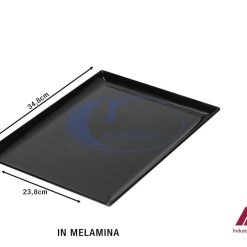 Vassoio Melamina Lullaby Cm.35X24 Nero-4716872848584