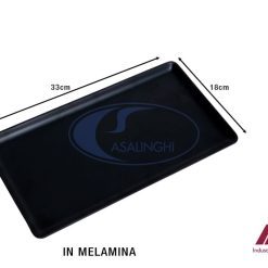 Vassoio Baker Gn 1/3 C/Pied. Cm.33X18 Nero Melamin-4718007600012