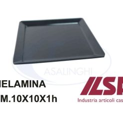 Piattino Melamina Quadrato Cm.10X10X0