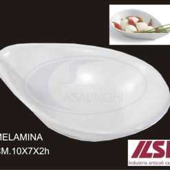 Ciotolina Melamina Drop Cm.10X7X2H Avorio-4713273040944