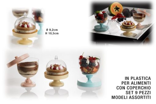 Mini Tortiera C/C Trasp Set 9 Pz. Krystal Party-8024112631534 Mini Tortiera C/C Trasp Set 9 Pz. Krystal Party-8024112631534