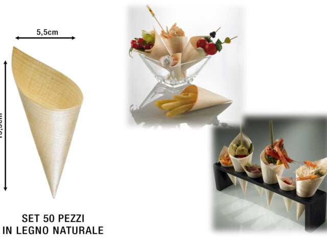 Cono Legno Grande Cm.5