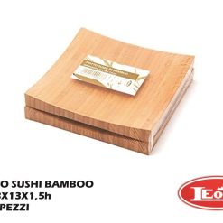 Piatto Sushi Bamboo Cm.13X13X1