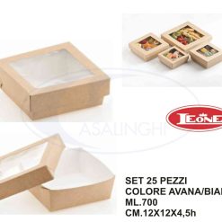 Box Finestra Avana/B.Co Cf.25Pz. Ml.700 Cm.12X12X4-8024112002426