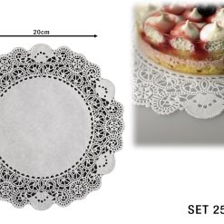 Pizzi Regal Bianco Set 250 Pz. Cm.20-8024112031204