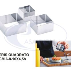 Coppa Pasta Quadrati Set 3 Pz. Cm.6-8-10X4