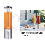 Dispenser Acciaio/Vetro X Succhi C/Refrigerante Litri 3-8024112015341