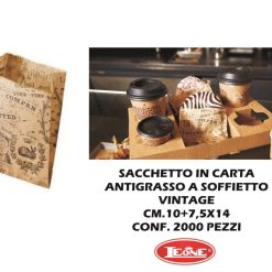 Sacchetto Antigrasso Conf. 2000 Pz. Cm.10+7