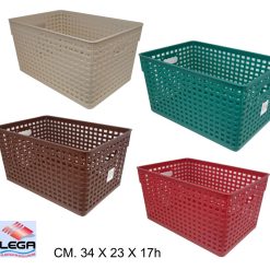 Cestino Rattan Rett.Re Cm.34X23X17H-8004459015853