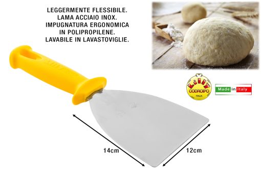 Spatola Piegata Cm.12 Inox Flessibile Temprata Con Spessore Variabile-8018494164124