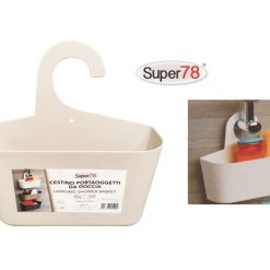 Cestino Portaoggetti Da Doccia Con Gancio Cm.-8011887005202