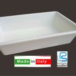 Vaschetta Pesci Grande Cm.51X34X11H Bianco-8014159104900