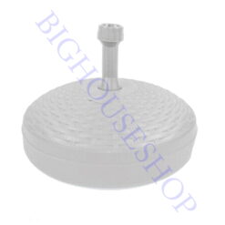 Base X Ombrellone Plastica Rattan Tonda Bianco-8010710002296
