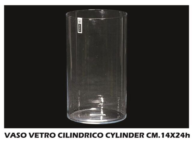 Vaso Vetro Cilindrico Cylinder Cm.14X24H..-8034052004565