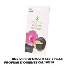 Buste Profumate Set 3 Pz. Profumi D'Oriente Cm.10X-8034052419857