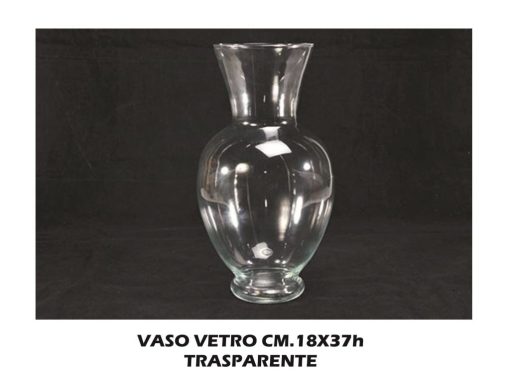 Vaso Vetro Trasparente Cm.18X37H-8034052421089