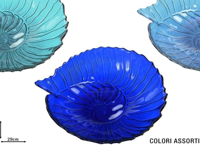 Ciotola Conchiglia Vetro Cm.29X26 Seasnail-8034052344814