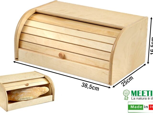 Portapane C/Serrandina Legno Chiaro Art.180C-8020900015203