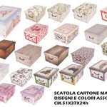 Scatola Grande Cartone Cm.51X37X24H Salvaspazio 1 Pezzo Fantasie Assortite-8033695870483