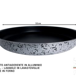 Tortiera Pizza Silver Cm.32-8056513622712